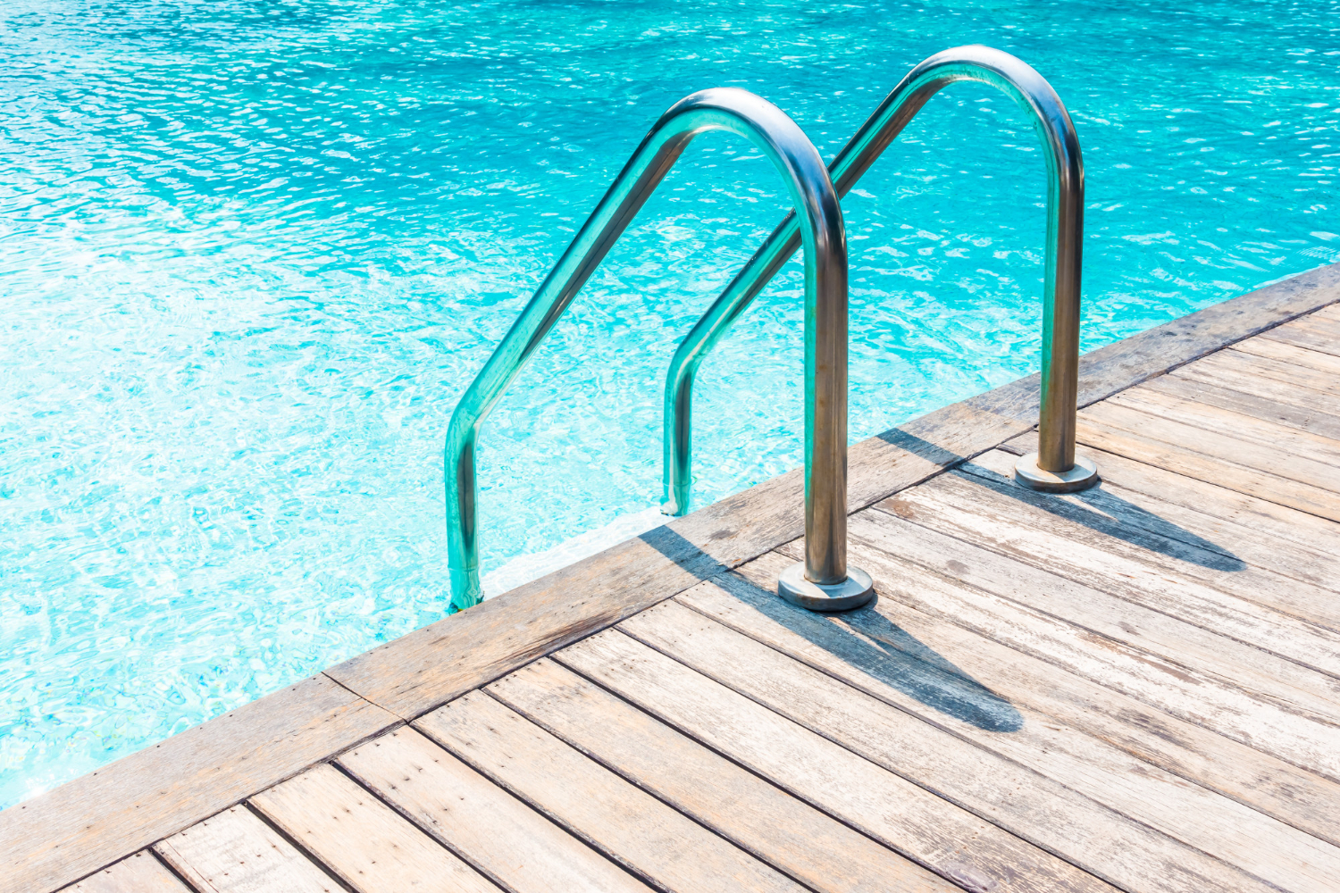 Safe Stylish Dock Stairs with Handrails for Easy Waterfront Entry