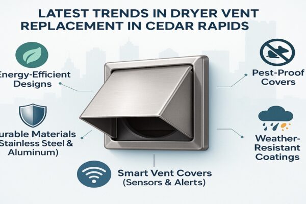 What Are the Latest Trends in Dryer Vent Cover Replacement in Cedar Rapids? Cedar Rapids Dryer Vent Cleaning