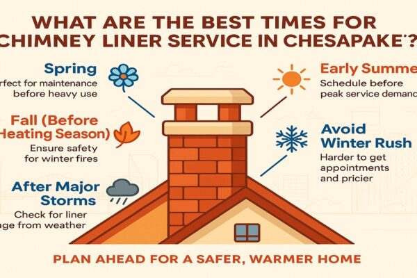 What Are the Best Times for Chimney Liner Service in Chesapeake? Chesapeake Chimney Sweep
