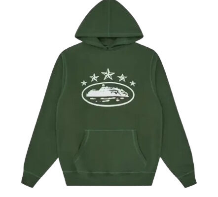 Sweat à Capuche 5 Starz Alcatraz Vert Corteiz