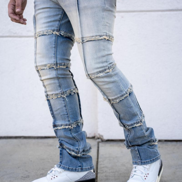 Stacked Jeans: The Denim Trend Redefining Streetwear