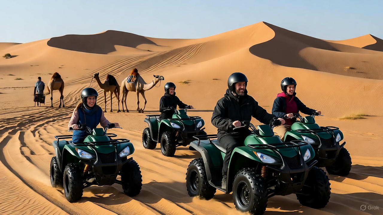 Quad Biking in the Desert