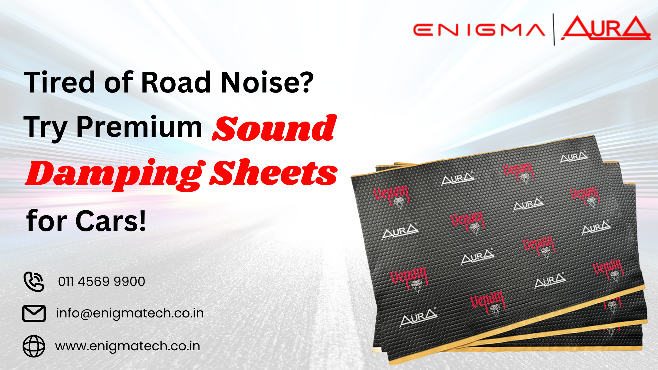 Tired of Road Noise_ Try Premium Sound Damping Sheets for Cars!