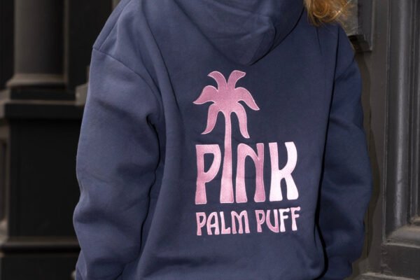 Pink Palm Puff Hoodie