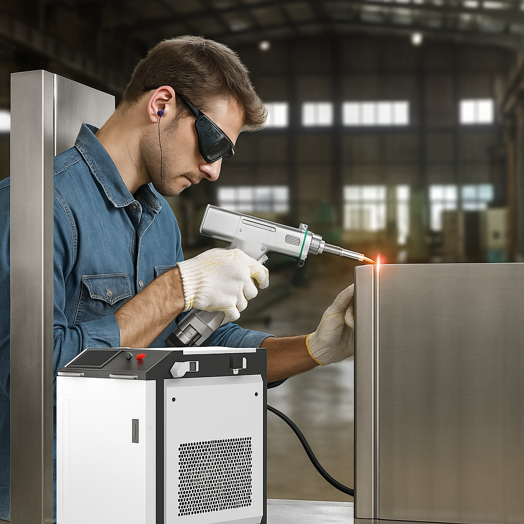 Handheld metal laser welding