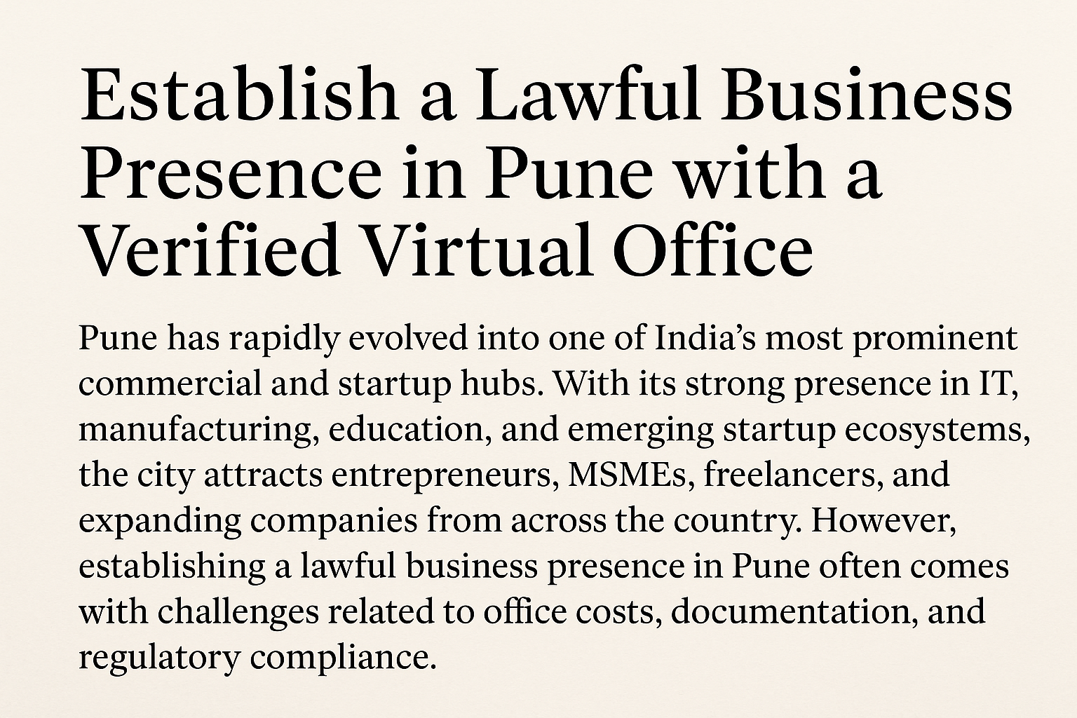 virtual office for gst registration