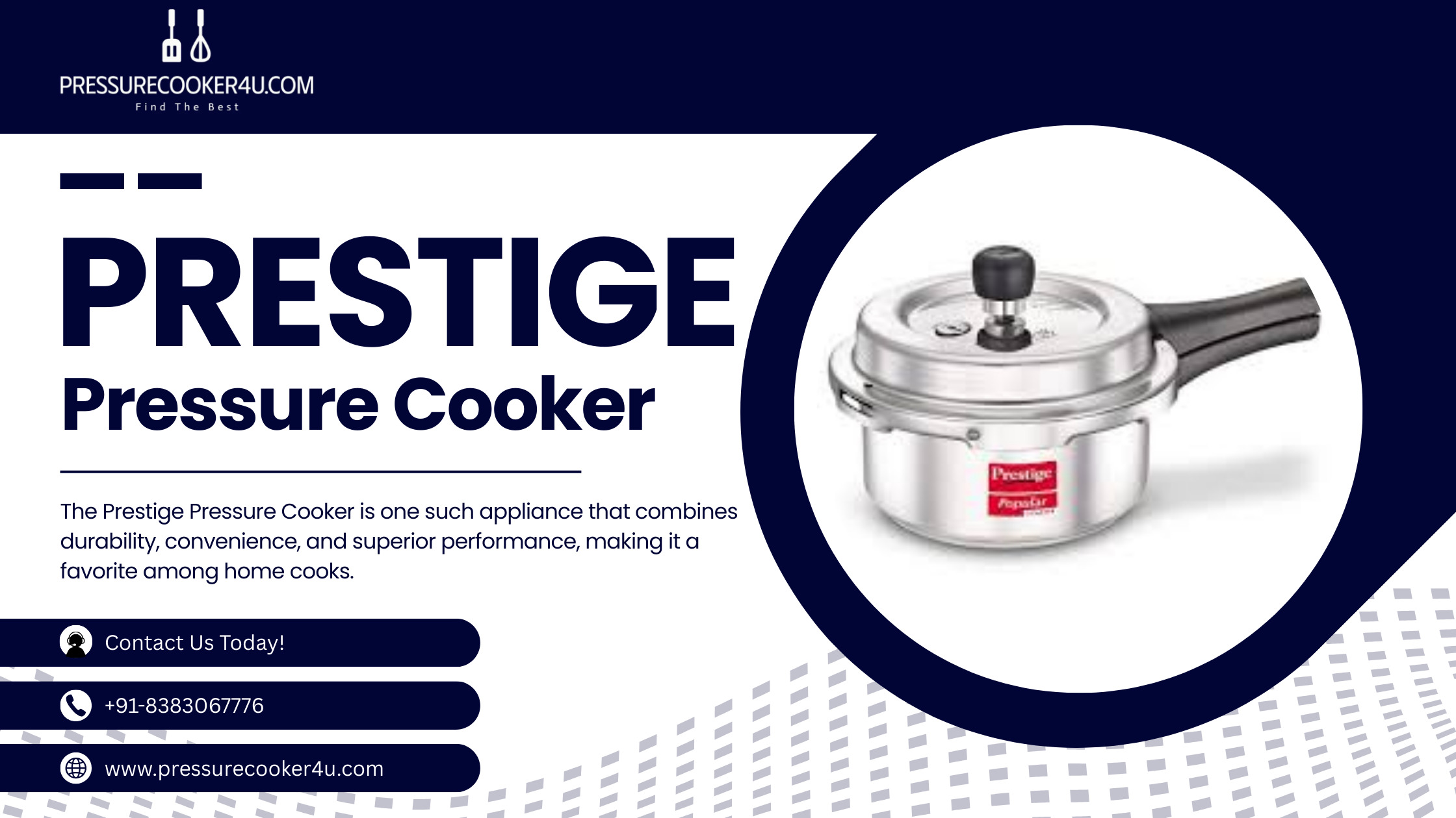 Prestige Pressure Cooker stainless steel model for safe and fast home cooking